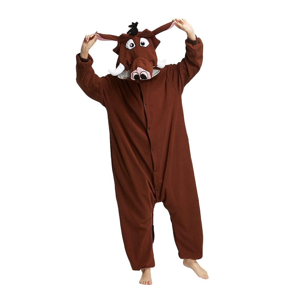 5344 Unisex Adult Animal Pajamas Sleepwear Costume Plush One-Piece Cosplay